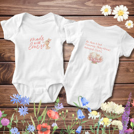 Personlig nyfödd babypigisdräkt Söt kanin T Shirt