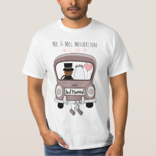 Personlig nygifta smekmånaden t shirt