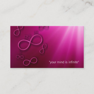 Personlig oändlighet för instruktör visitkort