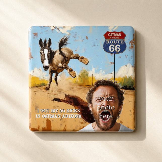 Personlig Oatman Route 66 Foto Magnet (Skapare uppladdad)