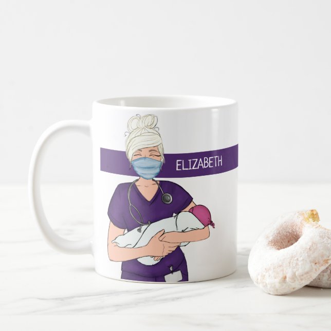 Personlig OB/GYN sjuksköterska Kaffemugg (Med munk)
