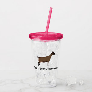 Personlig Oberhasli Dairy Goat Take Away Mugg