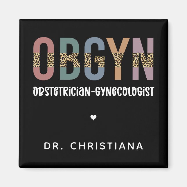 Personlig OBGYN Obstetrician Gynecolog Magnet (Framsidan)