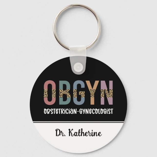 Personlig OBGYN Obstetrician Gynecolog Nyckelring (Framsida)