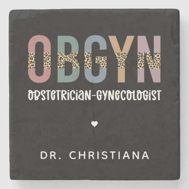 Personlig OBGYN Obstetrician Gynecolog Stenunderlägg (Framsidan)