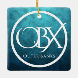 Personlig OBX Yttre Banker NC Beach-jul Julgransprydnad Keramik