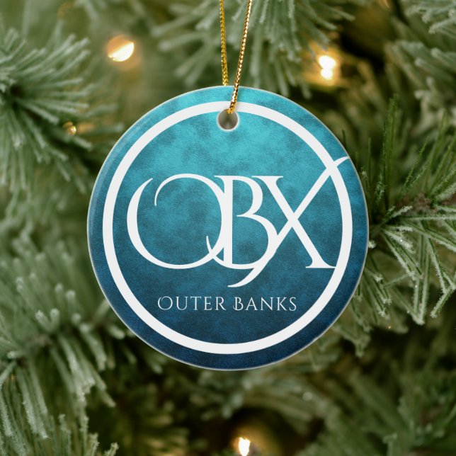 Personlig OBX Yttre Banker NC Beach-jul Julgransprydnad Keramik (Träd)