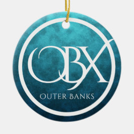 Personlig OBX Yttre Banker NC Beach-jul Julgransprydnad Keramik