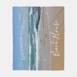 Personlig Ocean Beach Fleecefilt