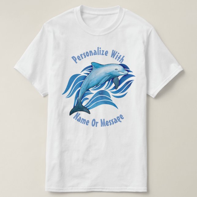 PERSONLIG Ocean Dolphin Tröja (Design framsida)
