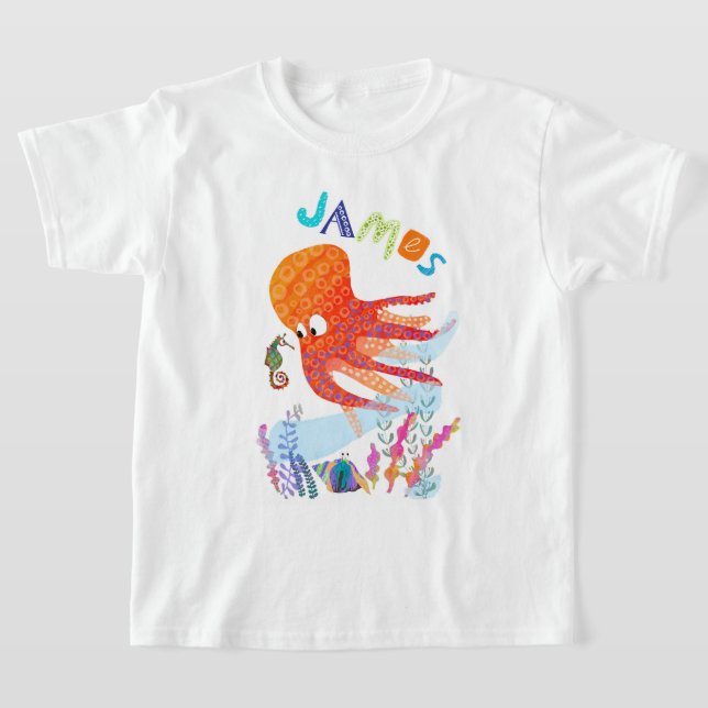 Personlig Ocean Friends T-shirt (Laydown)