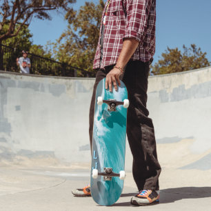 Personlig Ocean Wave Theme Mini Skateboard Bräda 18,5 Cm