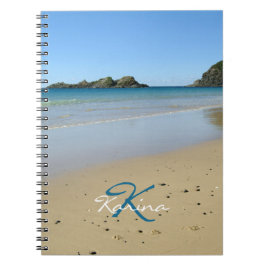 Personlig Oceanen Beach Spiral Anteckningsbok