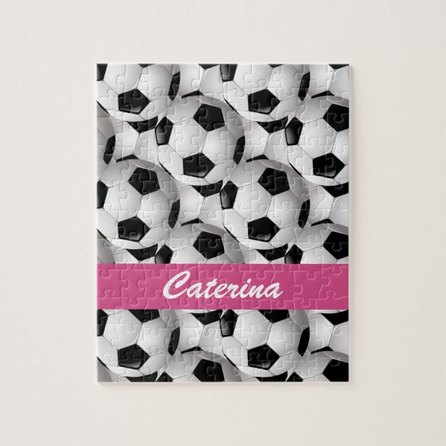 Personlig Ocer Ball Mönster Rosa Pussel (Vertikal)