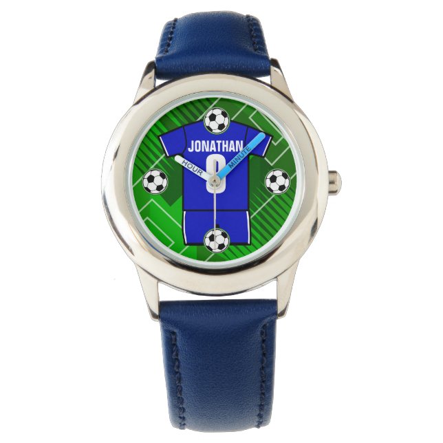 Personlig Ocer Jersey Blue med White Armbandsur (Framsida)