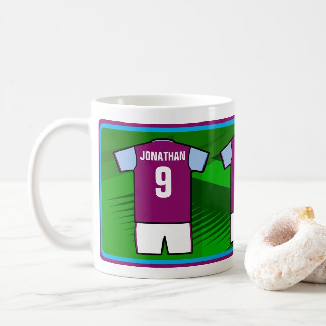 Personlig Ocer Jersey namn och nummer Kaffemugg (Med munk)