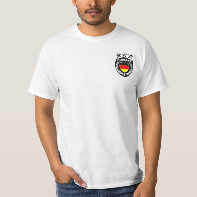 Personlig och anpassad Tyskland sport Jersey T-S Tee Shirt (Framsida)