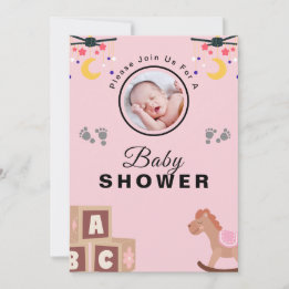 Personlig och foto - babykläder inbjudningar