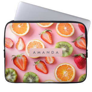 Personlig och livfull sommarfruktmix laptop fodral