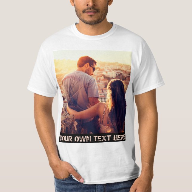 personlig och lodrät bild t shirt (Framsida)