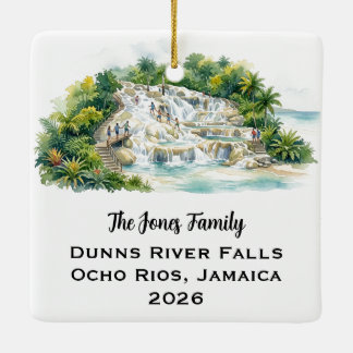 Personlig Ocho Rios Jamaica  Julgransprydnad Keramik