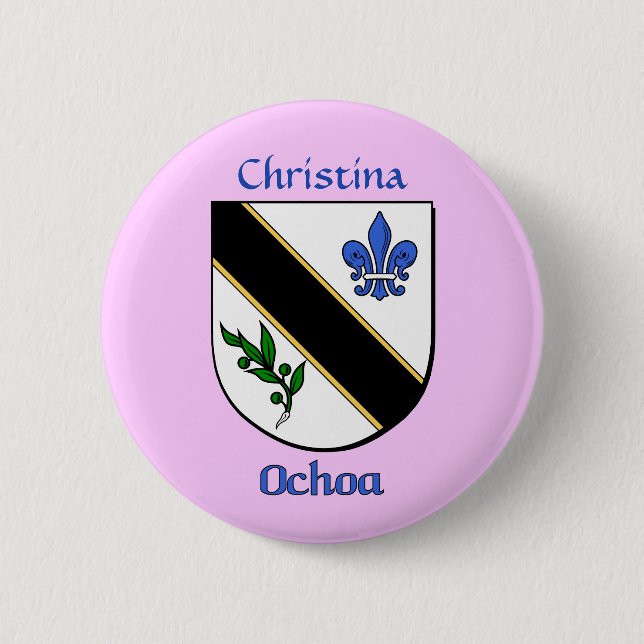 Personlig Ochoa Historical Shield Knapp (Framsida)