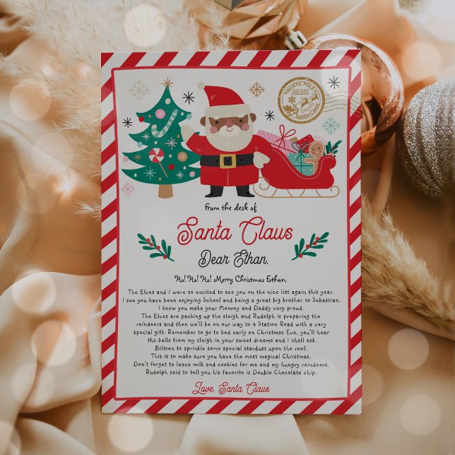 Personlig Officiell Nordpolen Brev från Santa Sant Inbjudningar (Skapare uppladdad)