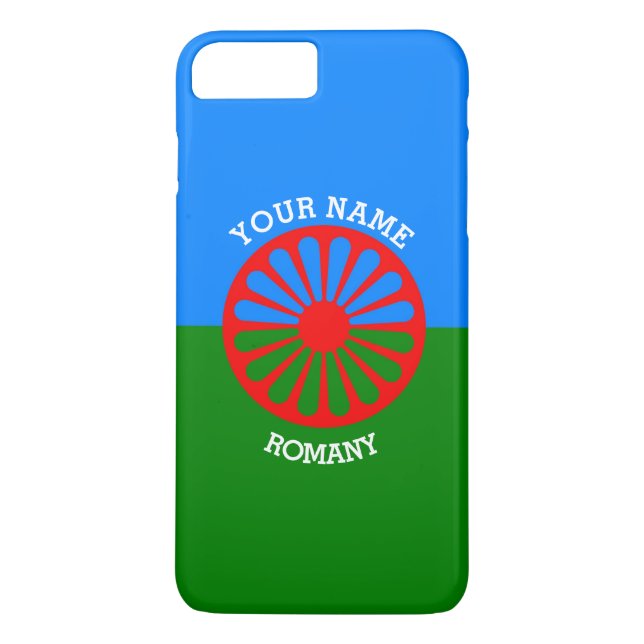 Personlig Officiell Romansk zigenare flagga Case-Mate iPhone Skal (Baksida)