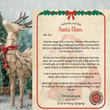 Personlig Officiell Santa Brev för barn