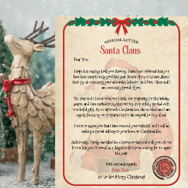 Personlig Officiell Santa Brev för barn