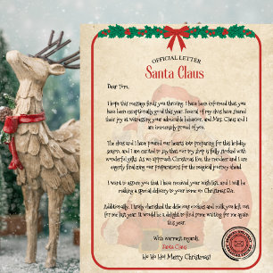 Personlig Officiell Santa Brev för barn