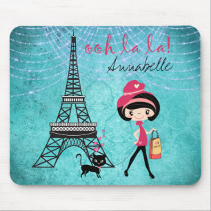 Personlig Oh La Paris Girl and Cat Musmatta