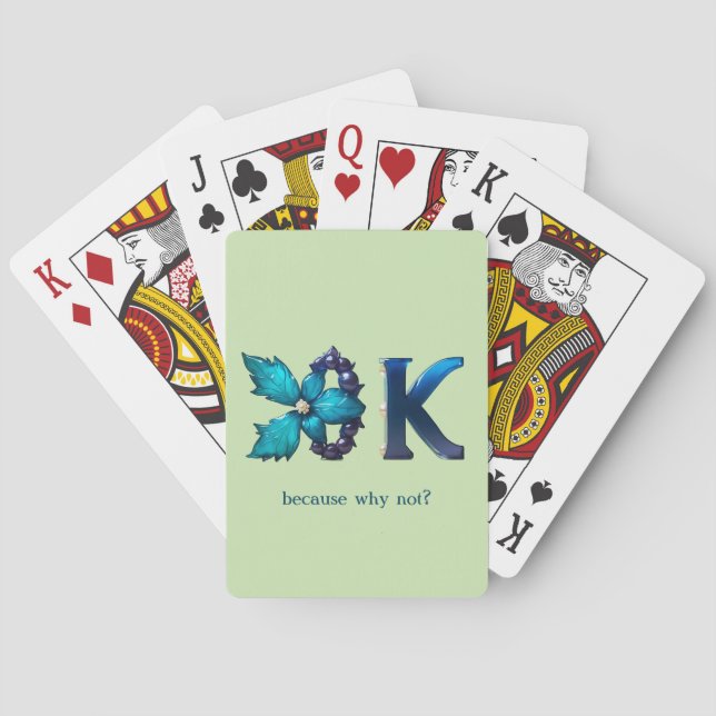 Personlig “OK, för varför inte?” Casinokort (Baksidan)