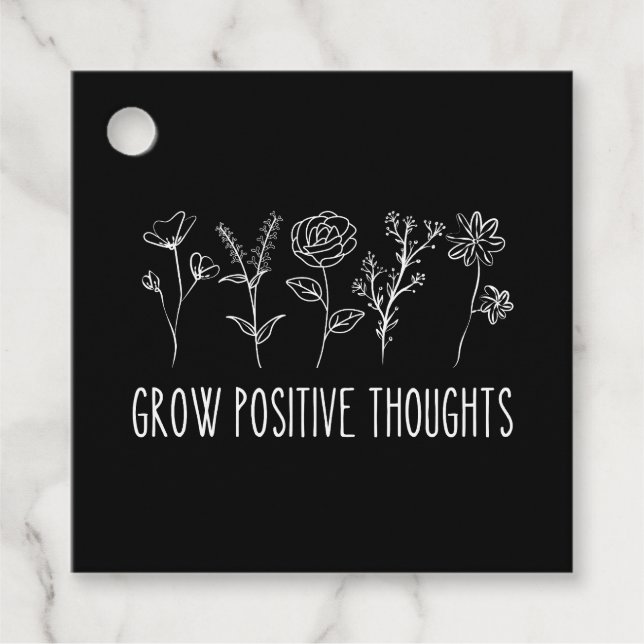Personlig Öka positiva tankar estetiskt Gåvor Etiketter (Framsida)