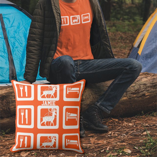 Personlig Ökad Orange i viloläge Lumbarkudde (Skapare uppladdad)