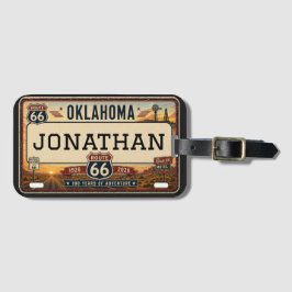 Personlig Oklahoma Route 66-design Bagagebricka