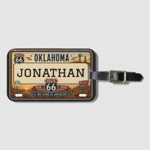 Personlig Oklahoma Route 66-design Bagagebricka