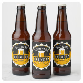 Personlig ölbottensnäcka för bryggeri Bar Ölflaska Etikett