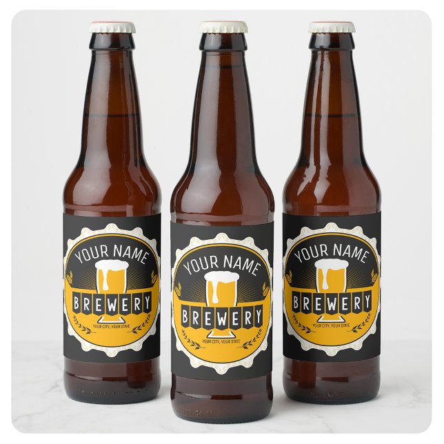 Personlig ölbottensnäcka för bryggeri Bar Ölflaska Etikett (Skapare uppladdad)