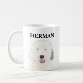 Personlig Old English Sheepdog Kaffemugg