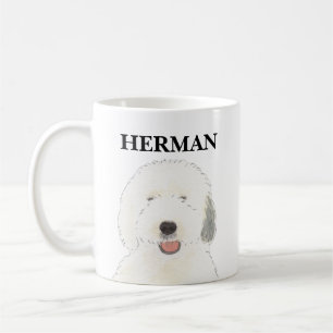Personlig Old English Sheepdog Kaffemugg