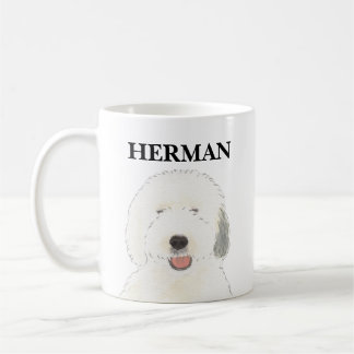 Personlig Old English Sheepdog Kaffemugg