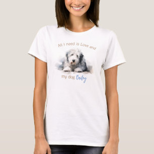 Personlig Old English Sheepdog T-Shirt