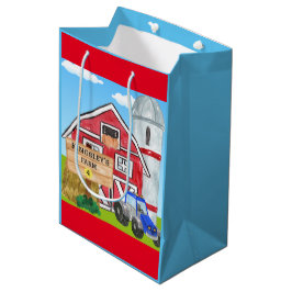 Personlig Old MacDonalds Farm Blue Tractor