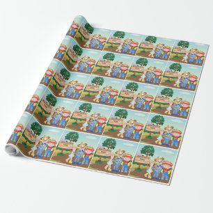 Personlig Old MacDonalds Farm Presentpapper