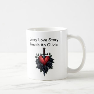 Personlig Olivia-mugg – Söt present till henne Kaffemugg