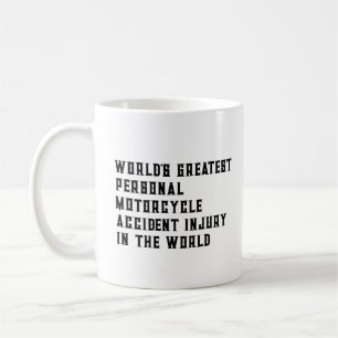 Personlig olycksskadeadvokat vid motorcykelolyckor kaffemugg