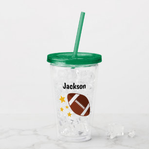 Personlig om fotbollsstjärnor för barn take away mugg