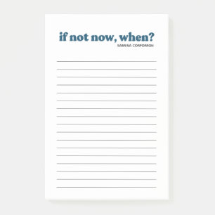 Personlig om inte nu, när blått ska göras post-it block