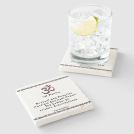 Personlig OM Meditation Mantra Symbol-citat Stenunderlägg